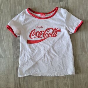 Coca-Cola X Ardene Tee in White and Red Size Small